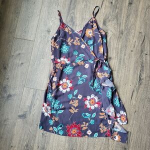 Xhilaration Dress Gray Floral {XL}